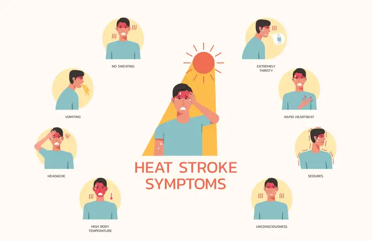 Common Symptoms of Heat Stroke Include
